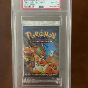 Base set booster pack Charizard PSA 10